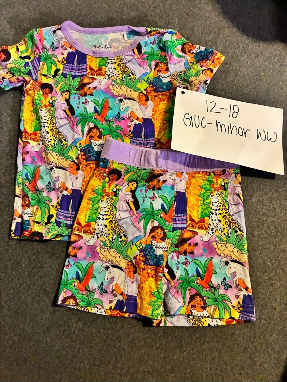 Millie Rose Bamboo Encanto Kids Pajama Set 12-18